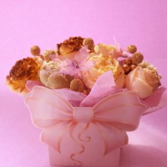 ''Ανθοδέσμη wax melts καφέ-λευκό''